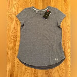 Under Armour Women's Heathered Gray Short Sleeve Tee Size M